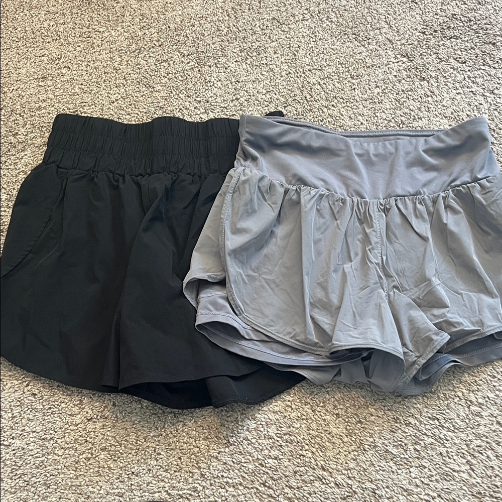 Black and Gray Athletic Shorts